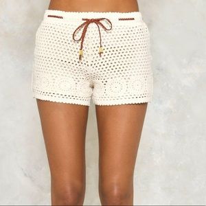 Nasty Gal Mojave Crochet Shorts